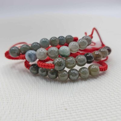 Bracelet en Jade avec Nœud Coulissant